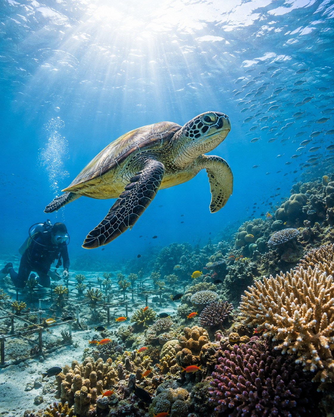 Reef Renewal — AI-generated image under creative direction by Hunter McDowall