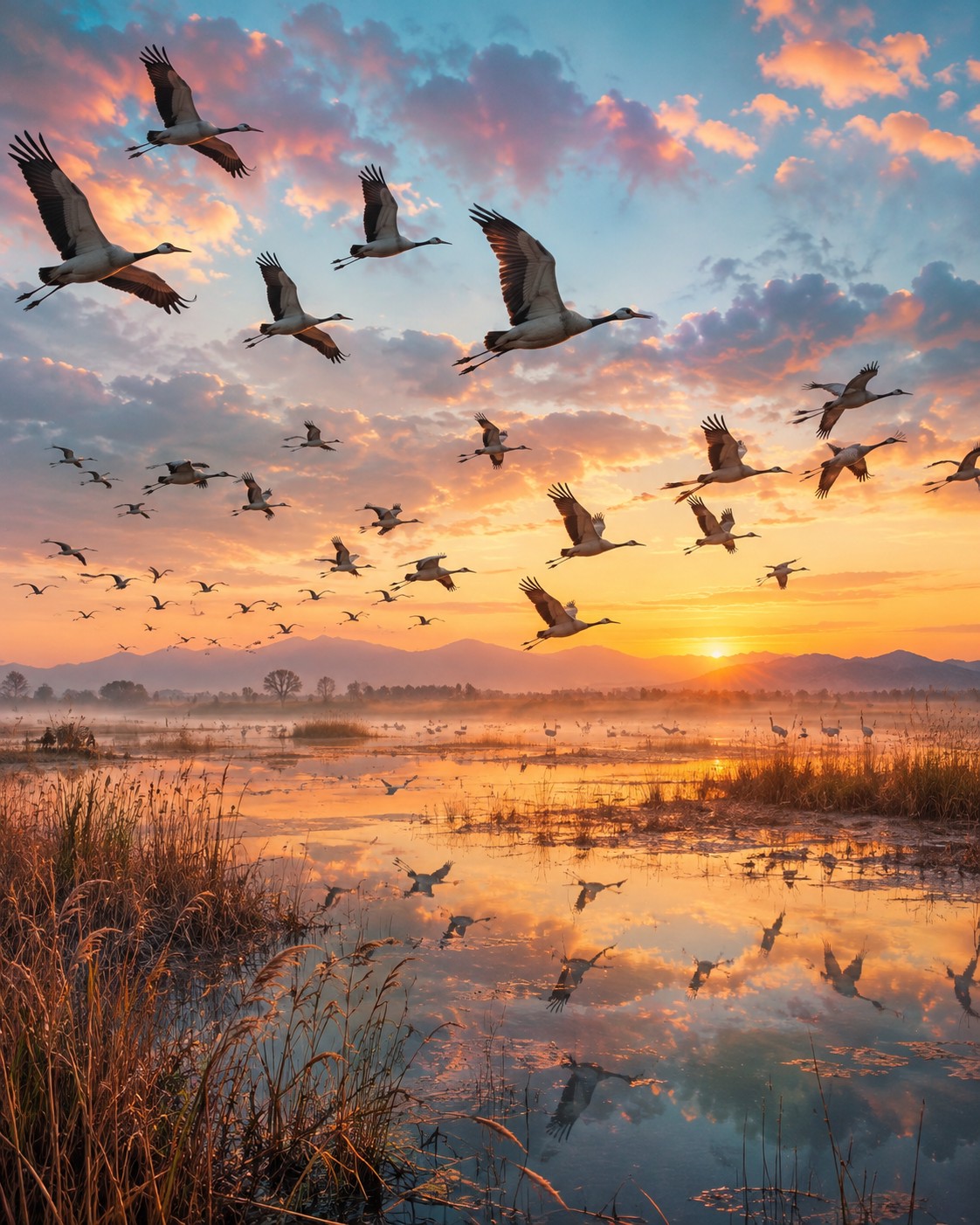 Migration — AI-generated image under creative direction by Hunter McDowall