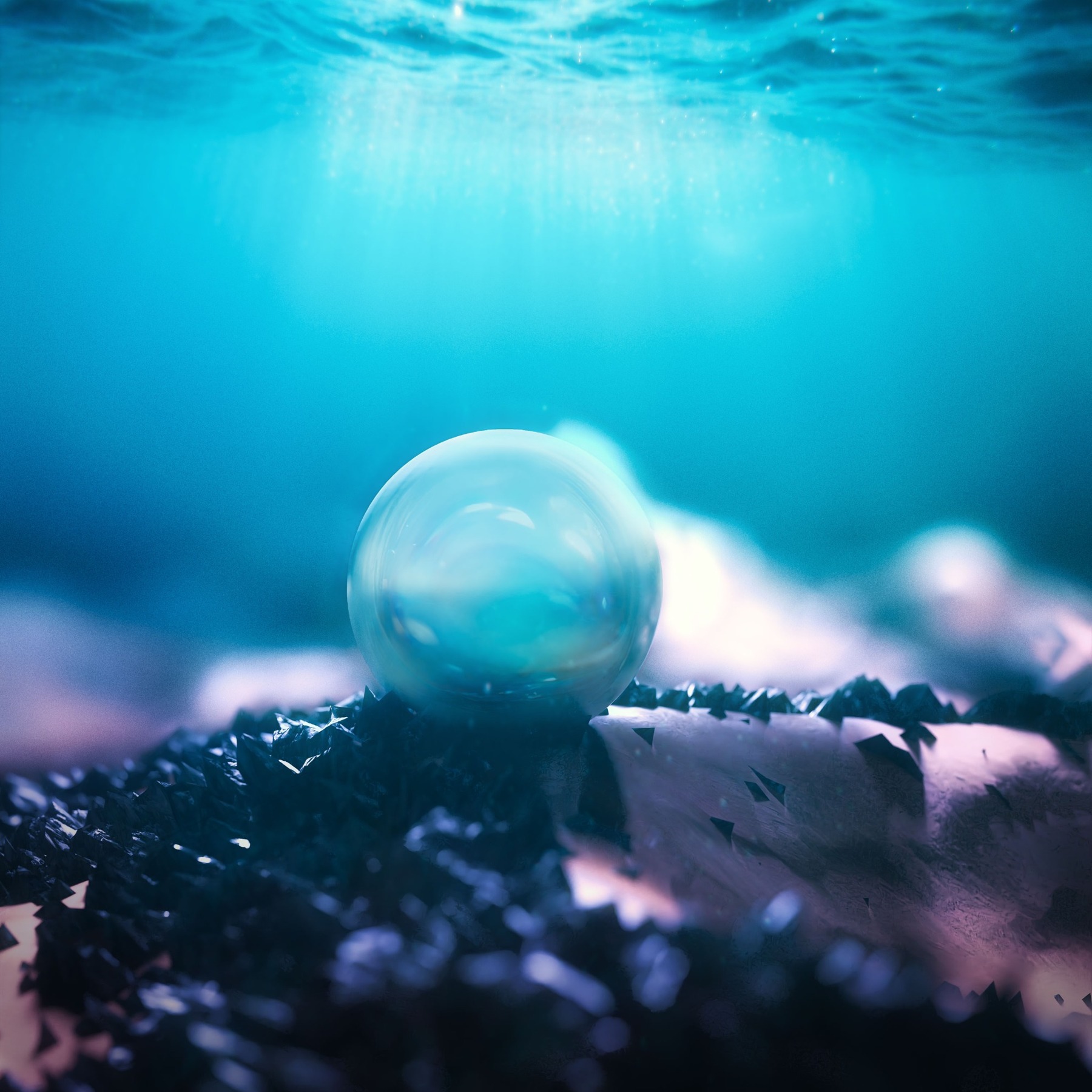 Pearl in Sand — Photoshop artwork by Hunter McDowall