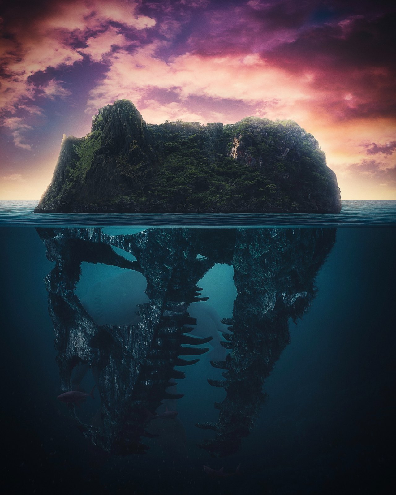 Skull Island — Photoshop artwork by Hunter McDowall