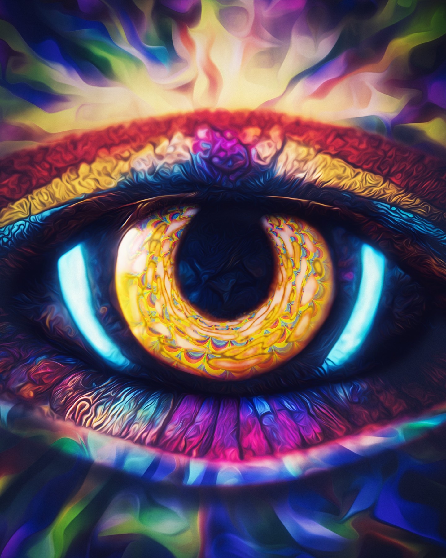 Trippy Eye — Photoshop artwork by Hunter McDowall